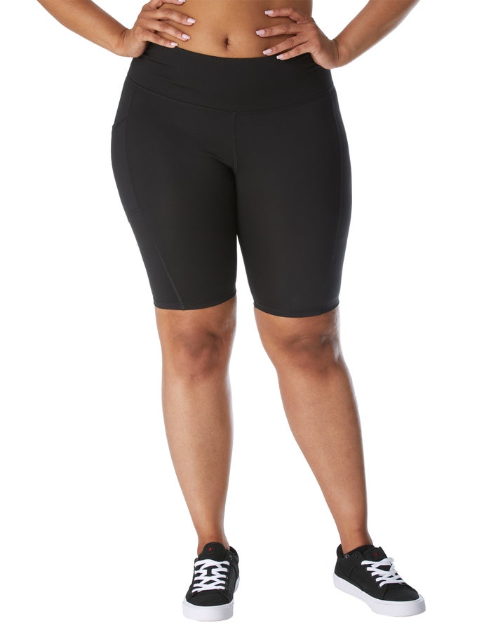 Champion Womens Shorts NZ - Plus Absolute Bike 9 Black ( 9602-VWXPB )